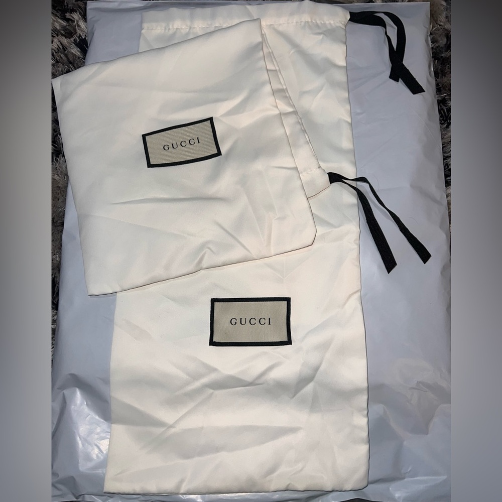 Bundle of 2 authentic GUCCI dust bags 17.5x8.5